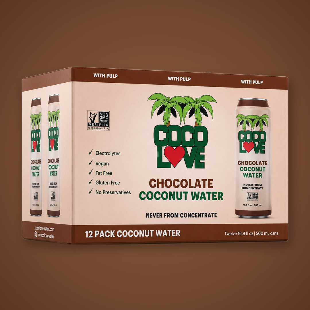 CocoLove Chocolate Coconut Water 12 pack case