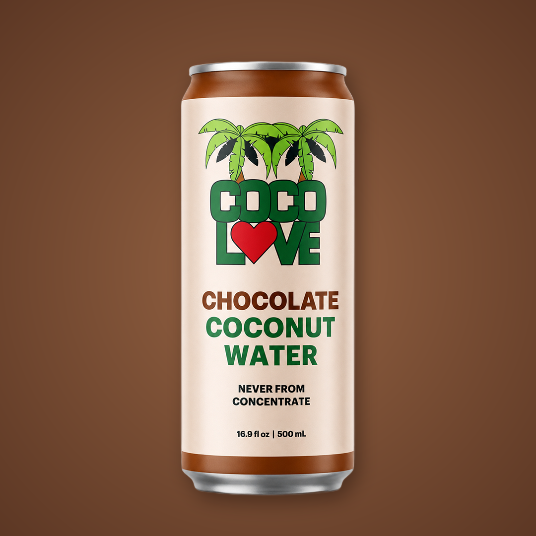 CocoLove Chocolate Coconut Water 16.9 oz can