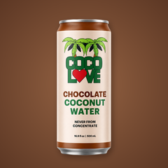 CocoLove Chocolate Coconut Water 16.9 oz can